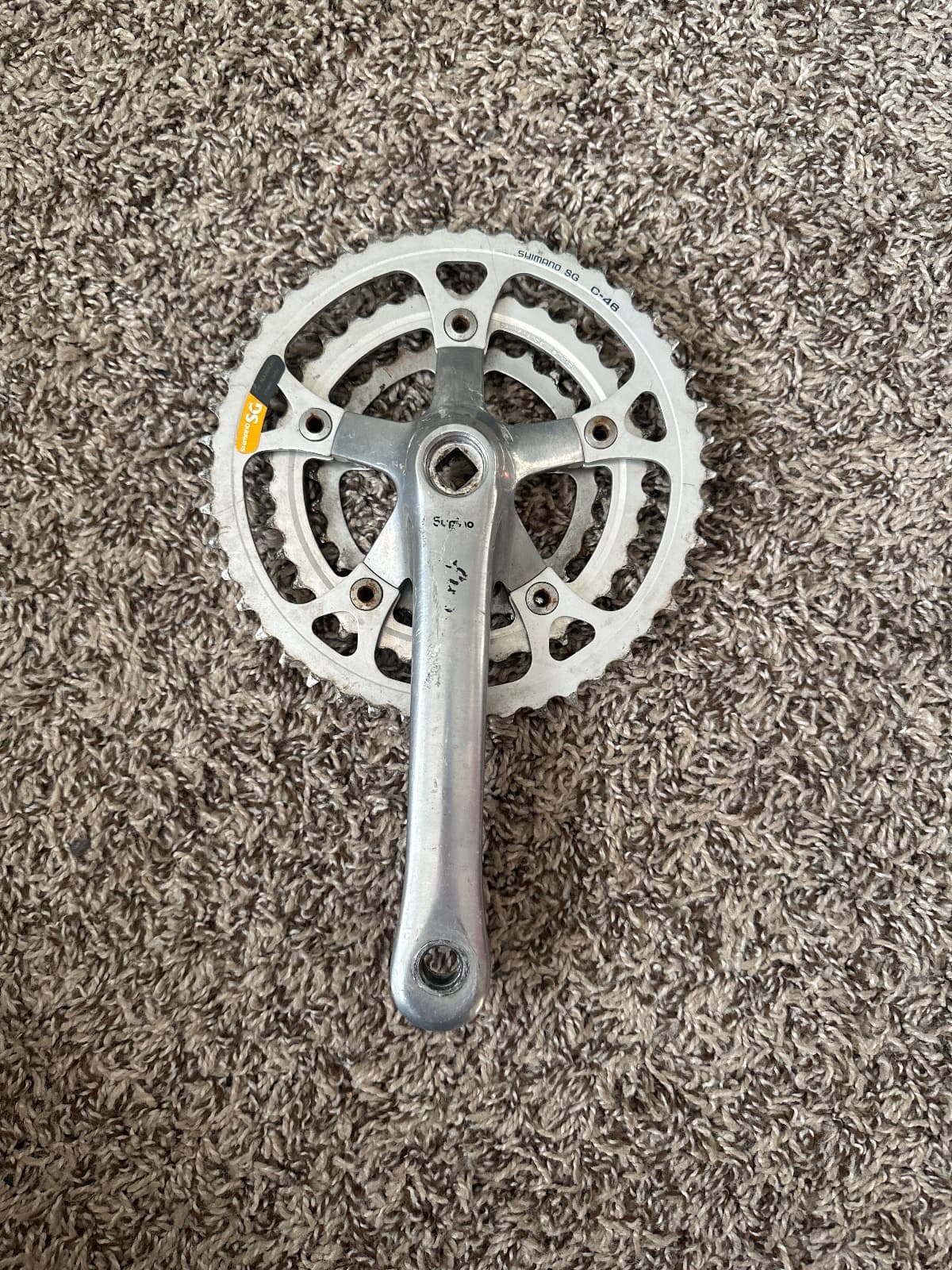 Sugino Japan 170mm Triple Crankset with Shimano SG 48T Chainring — photo 1 of 4
