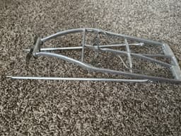 Vintage Pletscher Swiss Made Aluminum Rear Bike Rack with Reflector