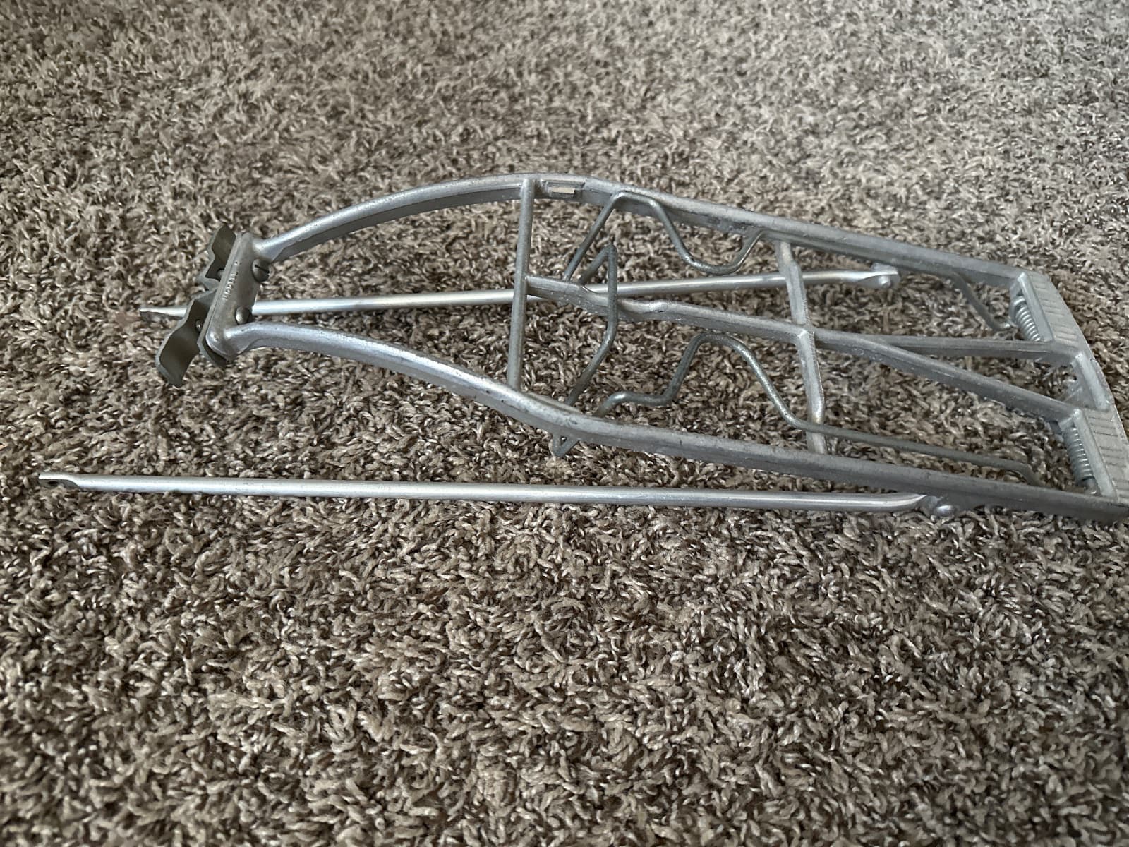 Vintage Pletscher Swiss Made Aluminum Rear Bike Rack with Reflector — photo 1 of 4